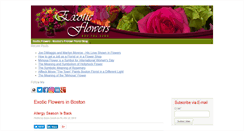Desktop Screenshot of blog.exoticflowers.com