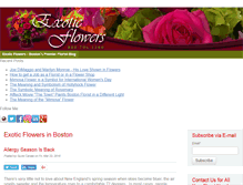 Tablet Screenshot of blog.exoticflowers.com